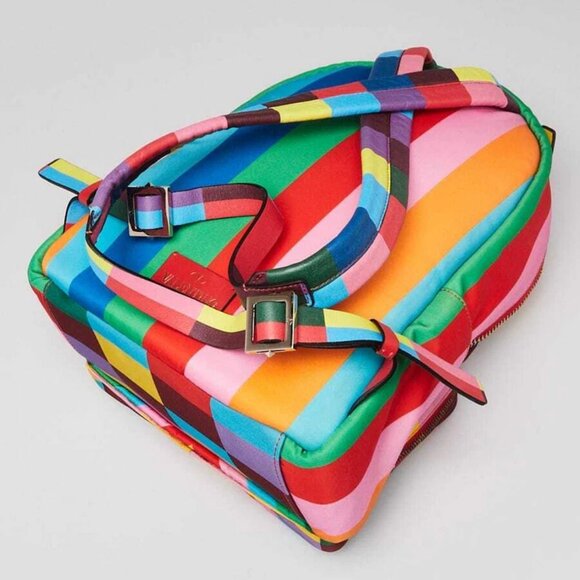 Valentino Multicolor Nylon 1973 Rockstud Small Backpack Bag - Picture 3 of 12